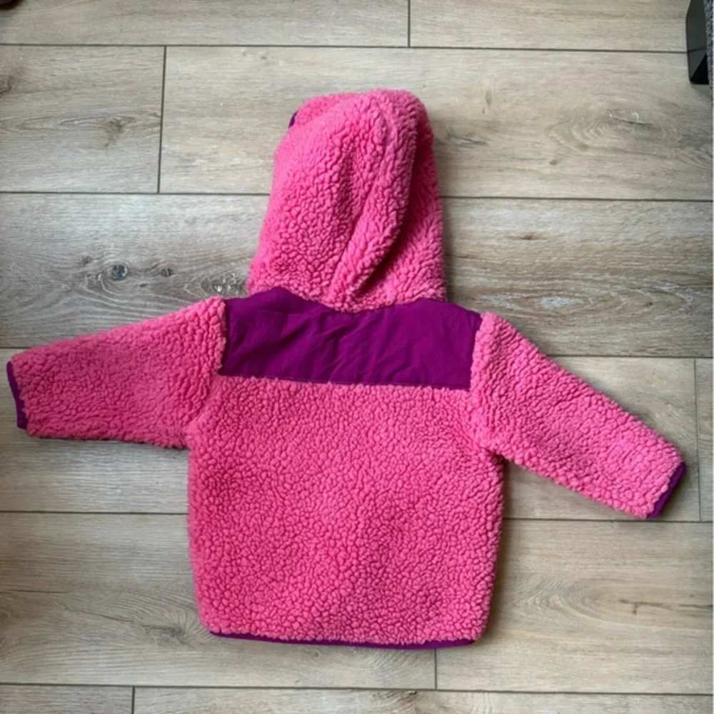 Hanna Andersson Girls  Fleece Sherpa Jacket Warm‎ 18-24mths  EUC 80cm